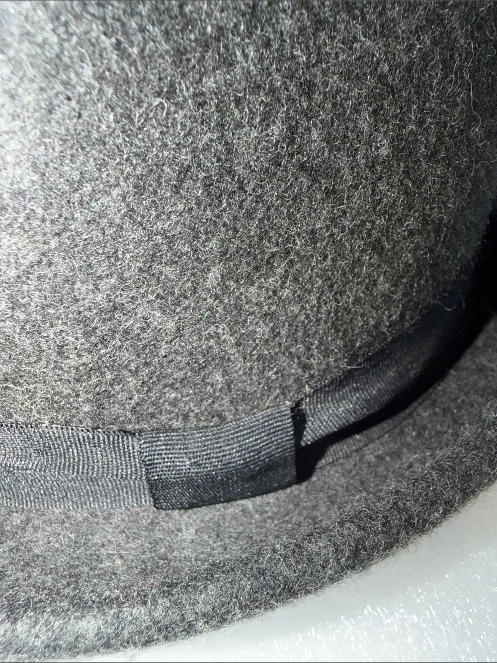 CLAIRE’S Cat Ear Bowler Hat 100% Wool Teens Girls Fedora Style Size M/L